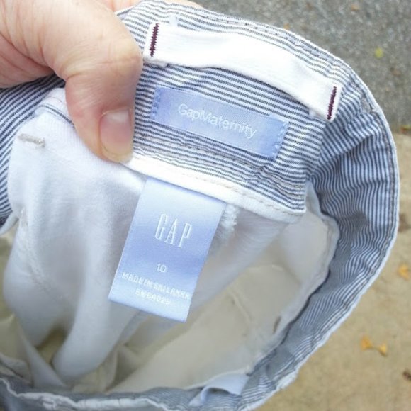 GAP Maternity roll tab white jeans size 10 NWOT - Picture 4 of 6
